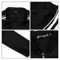 thumbnail image 3 of Tracksuits Men,Full Zip Athletic Sport Sweatsuits Outfits 2 Piece,Polo Jogging suits for Men-Black，XL, 3 of 5
