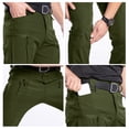 thumbnail image 6 of GrmtClth Mens Cargo Pants Water Resistant Ripstop Hiking Pants Lightweight Breathable Flex Stretch Casual Pants Fishing Cargo Trousers with Multiple Pockets(No Belt) Green L, 6 of 9