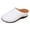 White, variant on Rokment Women's Clogs Slipper Platform Wedge Sandals 2026 Spring Summer Fall Fashion Leather Orthopedic Arch Support Walking Slides Beach Casual Backless Mules Black Size 6.5