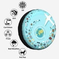 thumbnail image 6 of Kdxio Travelling on Airplane for Tire Cover Wheel Protectors Tyre Covers Weatherproof Wheel Covers Universal Fit for Trailer Rv SUV Truck Camper Travel Trailers 17 inch, 6 of 8