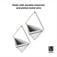thumbnail image 2 of Umbra Trigg Wall Display (Ensemble de 2), Blanc / Nickel, 2 of 8