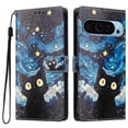 thumbnail image 2 of Colorful Painted Wallet Phone Case for Google Pixel 10 / Pixel 10 Pro 6.3" , PU Leather Flip Folio Cover With Card Slots, Magnetic Closure, Kickstand, Shockproof Protective Phone Case,Kitten, 2 of 10