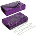 thumbnail image 6 of Dasein Women's Evening Bags Envelope Handbag Party Prom Clutch Purse Shoulder Cross Body Bag, 6 of 7