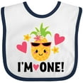 thumbnail image 3 of Inktastic First Birthday Hawaiian Pineapple Girls Baby Bib, 3 of 4