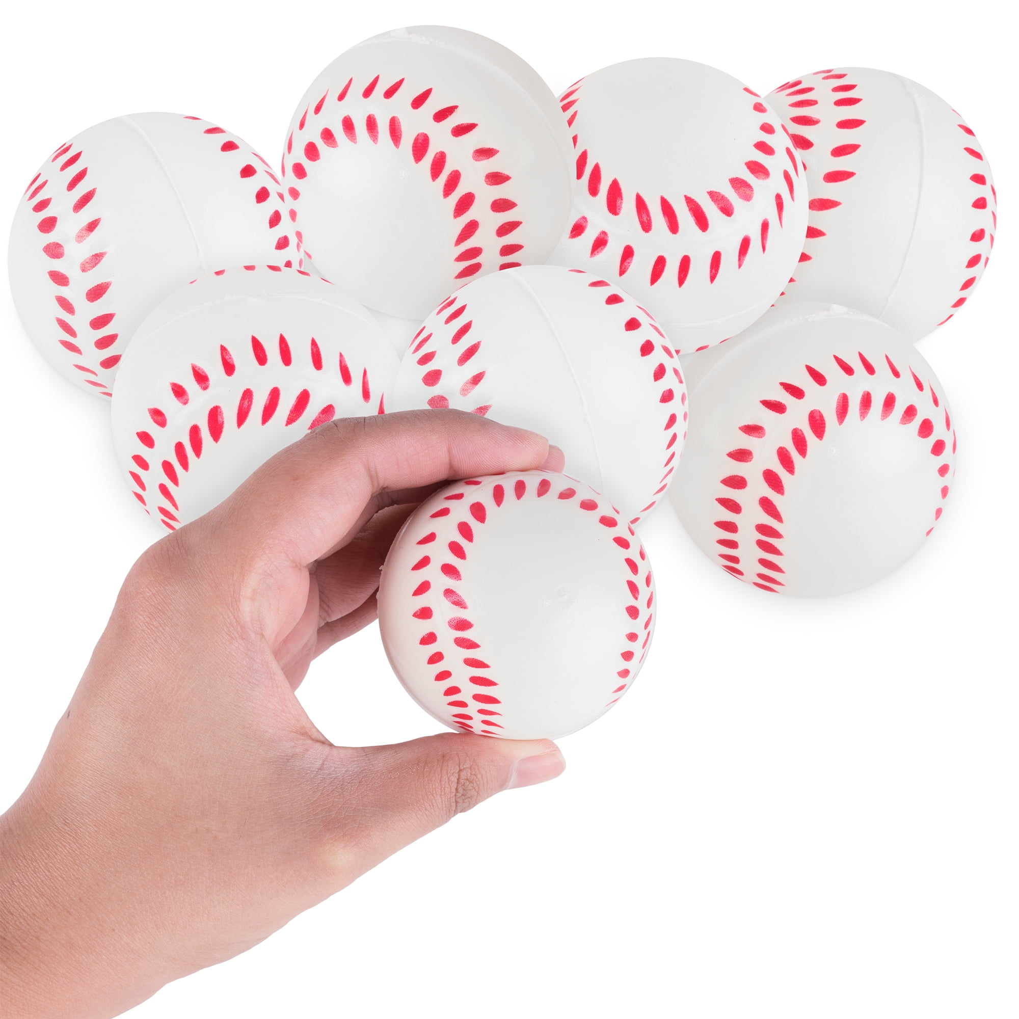 Party Giveaways,... 2.5” Baseball Stress Ball –– 12 Pieces Squishy Sports Toy 