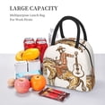 thumbnail image 5 of Daiia Cowboy Rodeo Guitar Pattern Lunch Bag , Insulated Lunch Box, Small Leakproof Cooler Food Lunch Containers Reusable High Capacity Lunch Tote Bags-One Size, 5 of 6