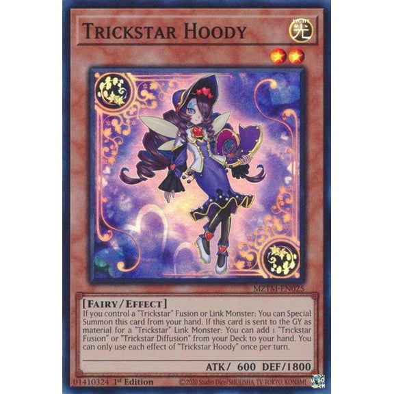 YuGiOh Maze of the Master Super Rare Trickstar Hoody MZTM-EN025