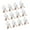White, variant on Pack of 12 Economical Nylon Protective Gloves for Warehouse Logistics and Labor Intensive Job, Breathable Fabric Preventing Sweat During Prolonged Use