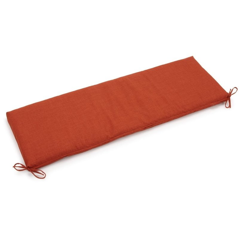 Blazing Needles 56 Inch Solid Outdoor Bench Cushion Sand Stone