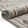 thumbnail image 4 of Sultan Sarouk Grey Oriental Area Rug Persian Formal Traditional Area Rug 2' x 7' Runner Easy Clean Stain Fade Resistant Shed Free Modern Classic Contemporary Thick Soft Plush Living Dining Room Rug, 4 of 7