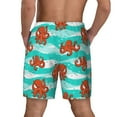 thumbnail image 2 of Lsque Mens Swim Trunks Octopuses Pattern - Bathing Suit Compression Liner - Beach Swim Shorts Swimwear - (S-3XL) - Stretch Quick Dry -3X-Large, 2 of 9