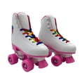 thumbnail image 1 of Patines 4 ruedas para niños y niñas, fabricado con vinipiel y llantas de PVC blanco 21, 1 of 10