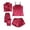 Red, variant on Womens PJ Pajama Sets PJ’s Pajamas Pajama Sets Soft Sleepwear Home Outfit Nightwear for Cozy Two Piece Set Pajamas Pyjamas Pjs Black L