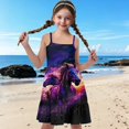 thumbnail image 7 of Uourmeti Girls Cute Sundress Highland Cattle Print Spaghetti Strap Dresses for Summer Sleeveless Beach Midi Tank Dress Casual Party Home Playwear 3-4t, 7 of 7