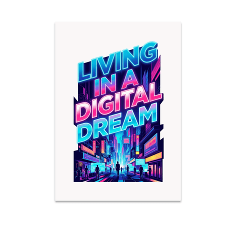 Futuristic City Art - Cyberpunk Enthusiast - 13x19 Poster Print