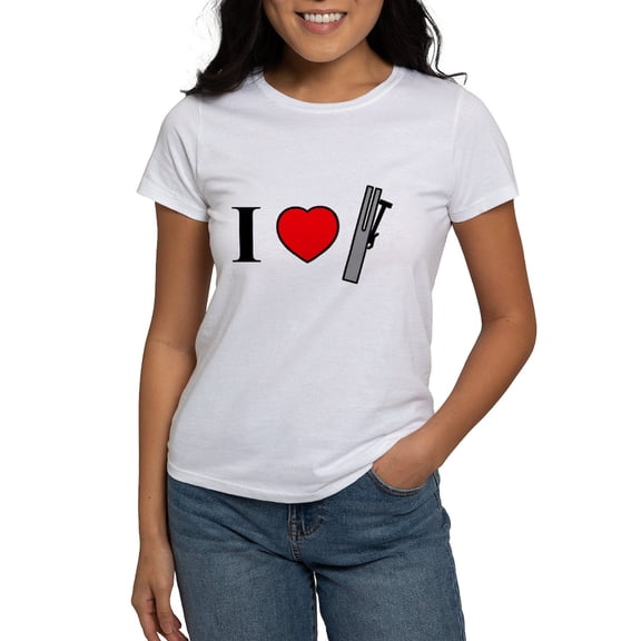 CafePress - I Heart Chimes Horizontal Women's T Shirt - Women's Classic T-Shirt