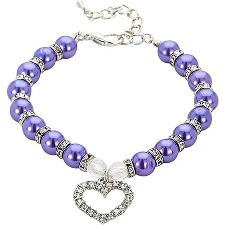 2025 New Cute Pet Jewelry Pearl Collar Pet Pearl Collar For Small Pet Cat Dog Collar Dog Bone Pendant Jewelry Pet Accessories