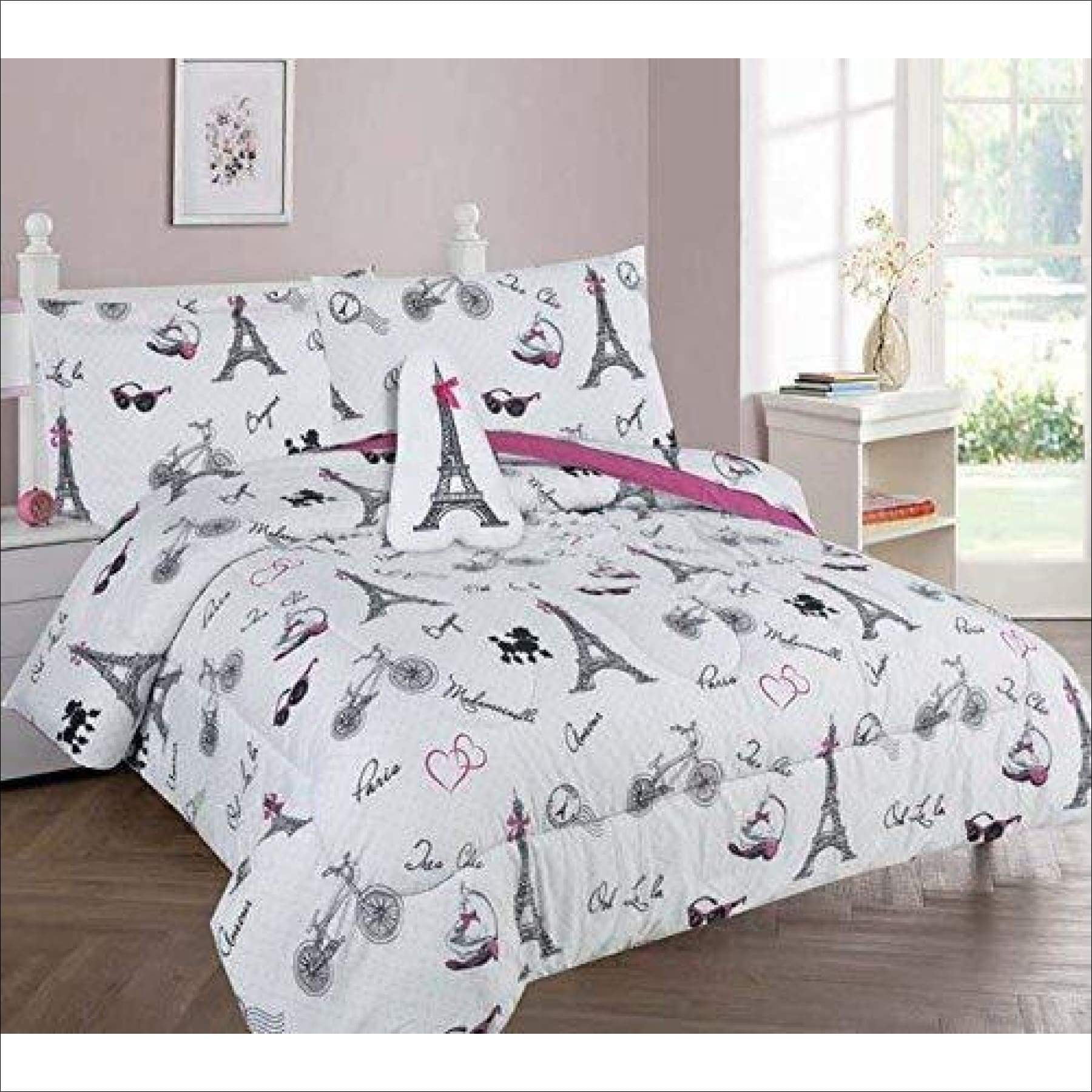 Paris Eiffel Tower Design, Twin Bed Sheets Sets Clearance