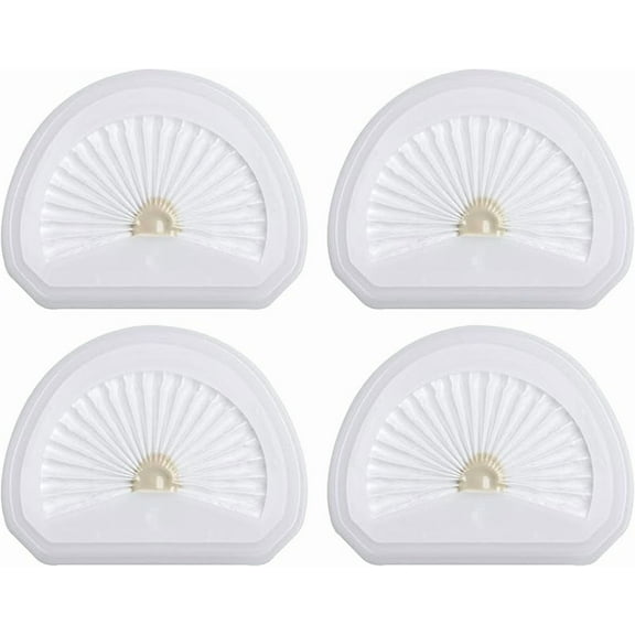 4 Pack VLPF10 Replacement Filters Compatible with Black and Decker Hand Vacuum Filter Model # HLVA320J00 HLVA315j & N575266