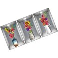 thumbnail image 4 of 3pcs Flower Wall Stickers Potted Plants 3D Wall Decals Home Office Decorations, 4 of 4