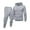 Gray #5, variant on Zimjoy Mens Sweatsuit Workout Track Suits Mens Casual Hooded Sweatshirt and Sweatpant Fall Sweatpants Set with Pockets, Navy L