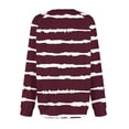 thumbnail image 5 of Tranfacy Longues Chemises à Manches pour Femmes, Chemises pour Femmes, Haut à Manches Longues pour Femmes Imprimé à Col en V avec Manches Raglan, Chandail Décontracté pour Tenues de Mode Automnales Quotidiennes, 5 of 5