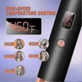 thumbnail image 4 of 100-240V Portable Hair Curling Iron 1.5' Tourmaline Ceramic Barrel with 30s Fast Heat & Negative Ion - 5 Heat Settings 120-210C, Auto Shut-O, 4 of 5