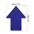 thumbnail image 2 of 6x4.7" Arrow Sticker Directional Sign Frosted Finish Adhesive Removable Floor Decal, Blue, 8 Pack, 2 of 5