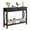 Black, variant on Towallmark Console Table with 2 Drawers, Rustic Hallway Table with Storage Shelves, Narrow Sofa Entryway Table for Living Room, Grey