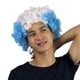 thumbnail image 3 of Seitruly Peluca de payaso para fiesta, pelo sintético para aficionados al fútbol, ​​fiestas multiusos, accesorio para la cabeza multicolor, Cuidado del cabello Argentina Tamaño libre Seitruly CE015200-04, 3 of 6