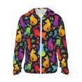thumbnail image 2 of Lsque Colorful Cats UPF 50+ Lightweight Sun Protection Men's Women's Long Sleeve Shirt, Hoodie Performance -Small, 2 of 9