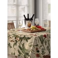 thumbnail image 6 of Rustic Botanical Table Cloth, Vintage Floral Wildflower Waterproof Tablecloth for Rectangle Tables, Reusable Washable Fabric Table Cover for Restaurant Kitchen Dining Tables 52"x70", 6 of 6