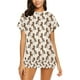 thumbnail image 1 of Conjunto de pijama corto para mujer con estampado de caballos LKS308, 1 of 4