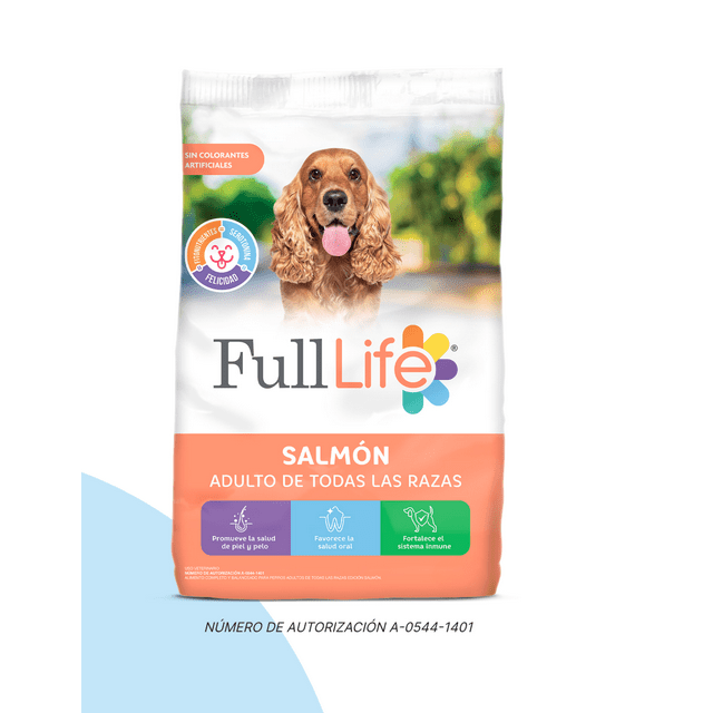 Full Life Adulto Salmón 4 kg mas Pelota Spiny Caucho