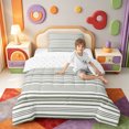 thumbnail image 4 of Erosebridal Abstract Line Art Twin Comforter Sets,Aesthetic Stripes Bedding Set,Reversible,2-Piece,1 Comforter and 1 Pillowcase, 4 of 7