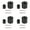 4, variant on Rubber Door Holder set Window Bumper & Door Holder 4pcs for Horse Trailers