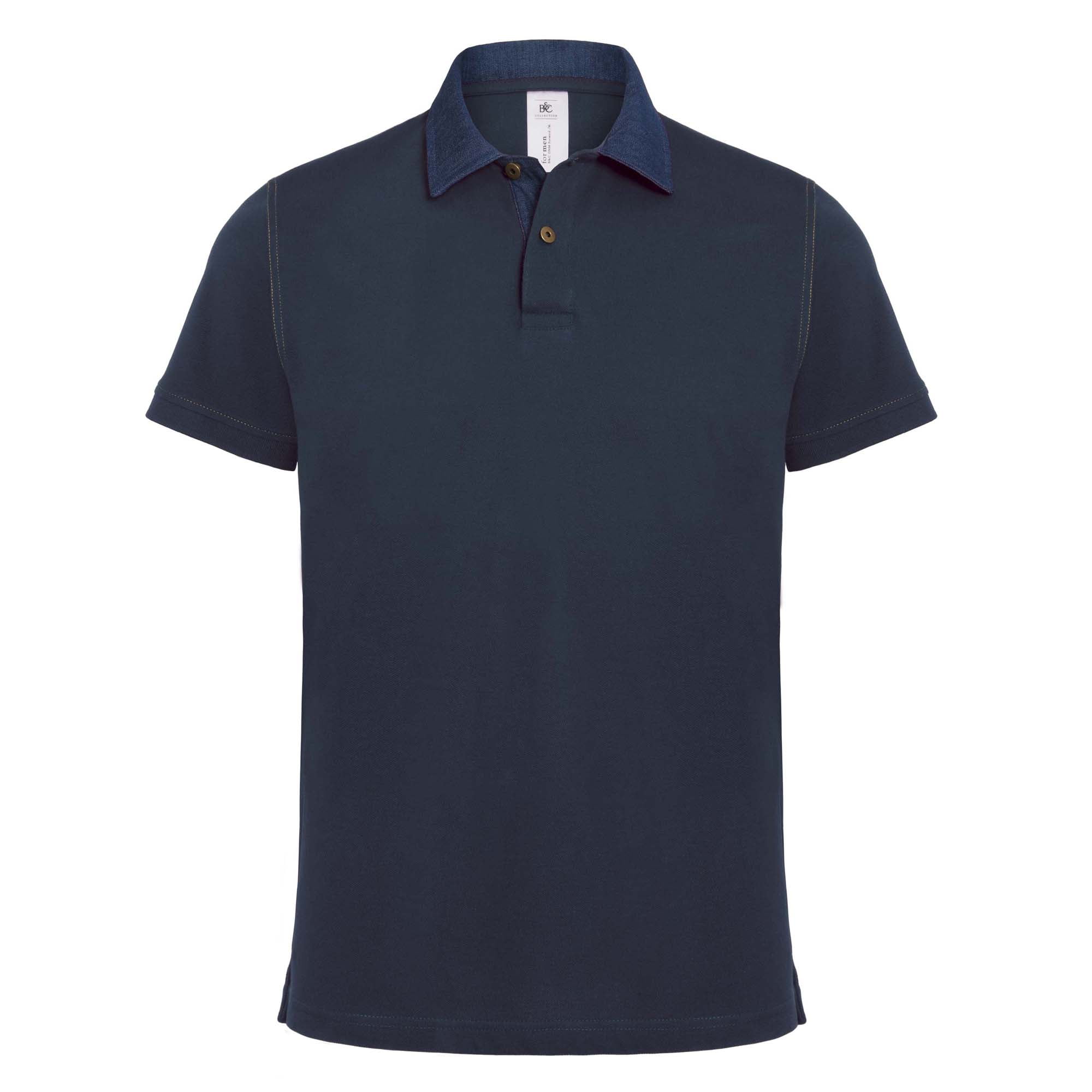 B&C Denim Mens Forward Short Sleeve Polo Shirt B&C Denim Mens Forward Short Sleeve Polo Shirt