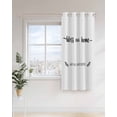 thumbnail image 4 of Text Bless Thermal Insulated Blackout Curtains for Bedroom 84 Length Our Home and Who Enter White Backdrop Room Darkening Curtain 1 Panel Grommet Window Curtain Drape for Living Room Nursery Room, 4 of 7