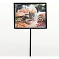 thumbnail image 5 of M&T Displays Metal Floor Standing Landscape Sign Holder Poster Display with Flat Base (Black, 8.5x11), 5 of 7