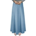 thumbnail image 6 of Women's Ultra Soft Lightweight Denim Fit and Flare A-Line Maxi Skirt, 6 of 6