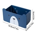 thumbnail image 2 of Foldable Sink Drainage Basket Multifunctional Storage Rack Non Perforated Bathroom Makeup Face Towel Storage Box, 2 of 2