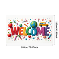 thumbnail image 3 of Welcome Backdrop Banner Vibrant Sunburst Design Perfect for Party Showers Office Decor Photography Background Celebration Event Decorations Cloud Elements, 3 of 4