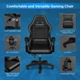 thumbnail image 6 of [US IN STOCK] Gaming Chair with Pocket Spring Cushion, Ergonomic Computer Chair High Back, Reclining Game Chair Pu Leather 400LBS, 6 of 7