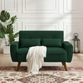 thumbnail image 2 of 49" Small Loveseat Sofa, Mid Century Love Seat Couch with Tufted Upholstery for Living Room, Bedroom and Small Spaces, 2 of 7