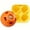 orange, variant on Becare Pet Popsicle and Treat Tray - Long-Lasting Interactive Dog Ball Toy and Silicone Treat Mold - Toys for Medium and Large Dogs 25-75 lbs