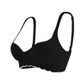 thumbnail image 6 of SAZBJOJN Women's Bras Seamless Full Coverage Bra Anti-Sagging Side Support Bras for Women Thin Lightly Push Up Bra No Underwire Comfort No Dig Strap Bra Size A Black, 6 of 6