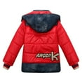 thumbnail image 2 of Richie House Little Boys Red Detachable Hood Padding Jacket 3/4, 2 of 2
