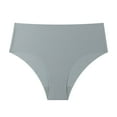 thumbnail image 4 of vigerkar Panties for Women Seamless Thong No Show Panty Liners Workout Underwear (Light Gray, L), 4 of 4