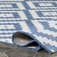 thumbnail image 4 of nuLOOM Marybelle Tribal Diamond Trellis Area Rug, 7' 6" x 10' 9", Blue, 4 of 9