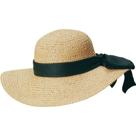 Scala Raffia - scala collezione women's raffia bow hat beige o/s